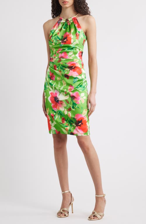 ELIZA J ELIZA J FLORAL PRINT MINIDRESS 