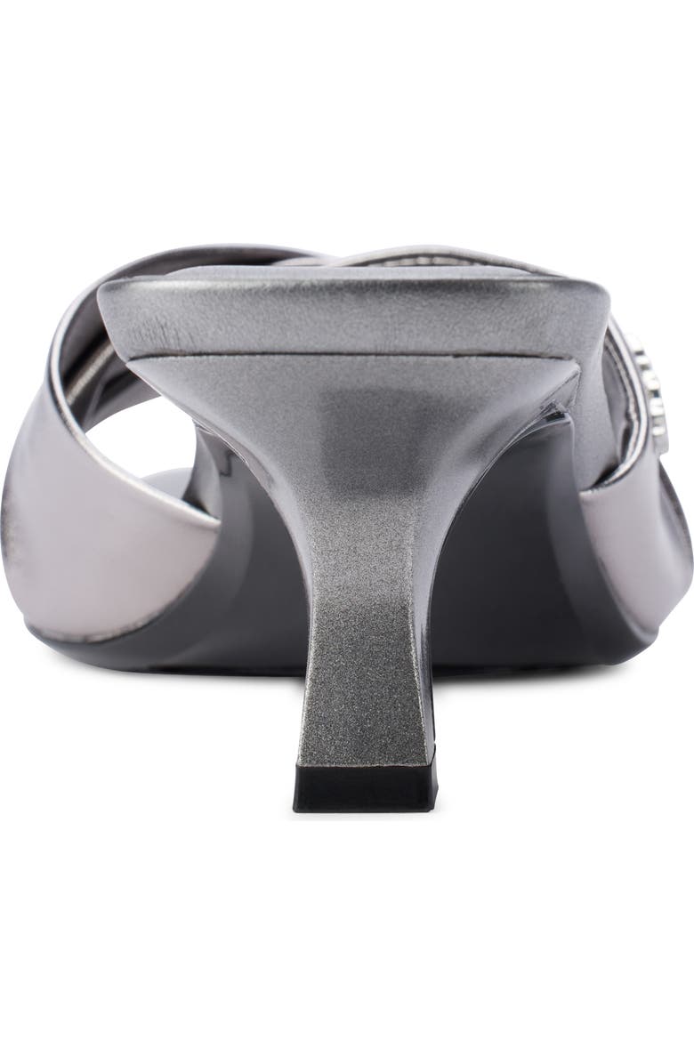 DKNY Jolaine Twist Slide Sandal, Alternate, color, Nickel