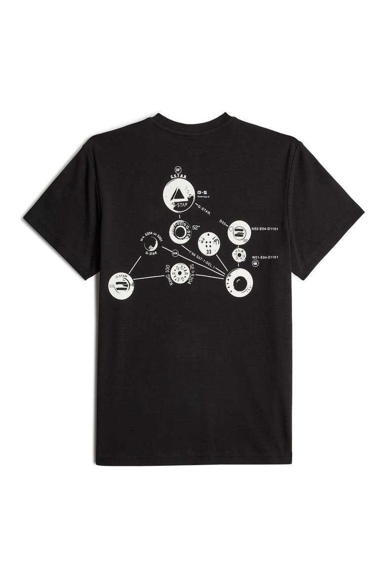 Trims Back Organic Cotton Graphic T-Shirt, Alternate, color, DARK BLACK