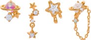 Girls Crew Lunar Dreams Set of 4 Stud Earrings