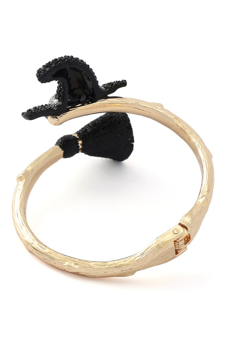 Witch Hat & Broom Bypass Bracelet, Alternate, color, PINK