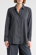 Eileen Fisher Classic Collar Button-Up Shirt