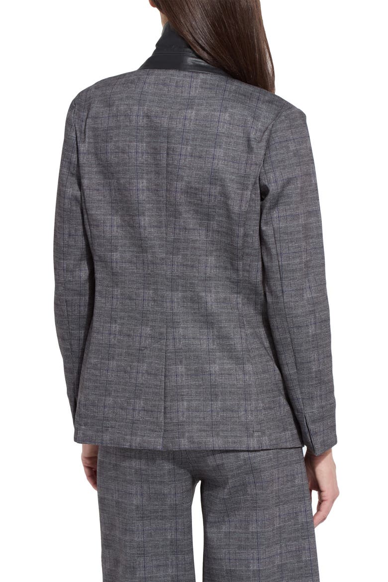 Everest Jacquard Ponte Blazer, Alternate, color, CHARCOAL GLEN PLAID