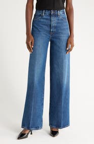 FRAME The Collegiate Super High Waist Wide Leg Jeans