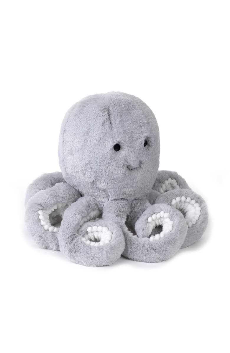 Lambs & Ivy Ocean Blue Plush Octopus Stuffed Animal Toy - Inky, Alternate, color, Blue