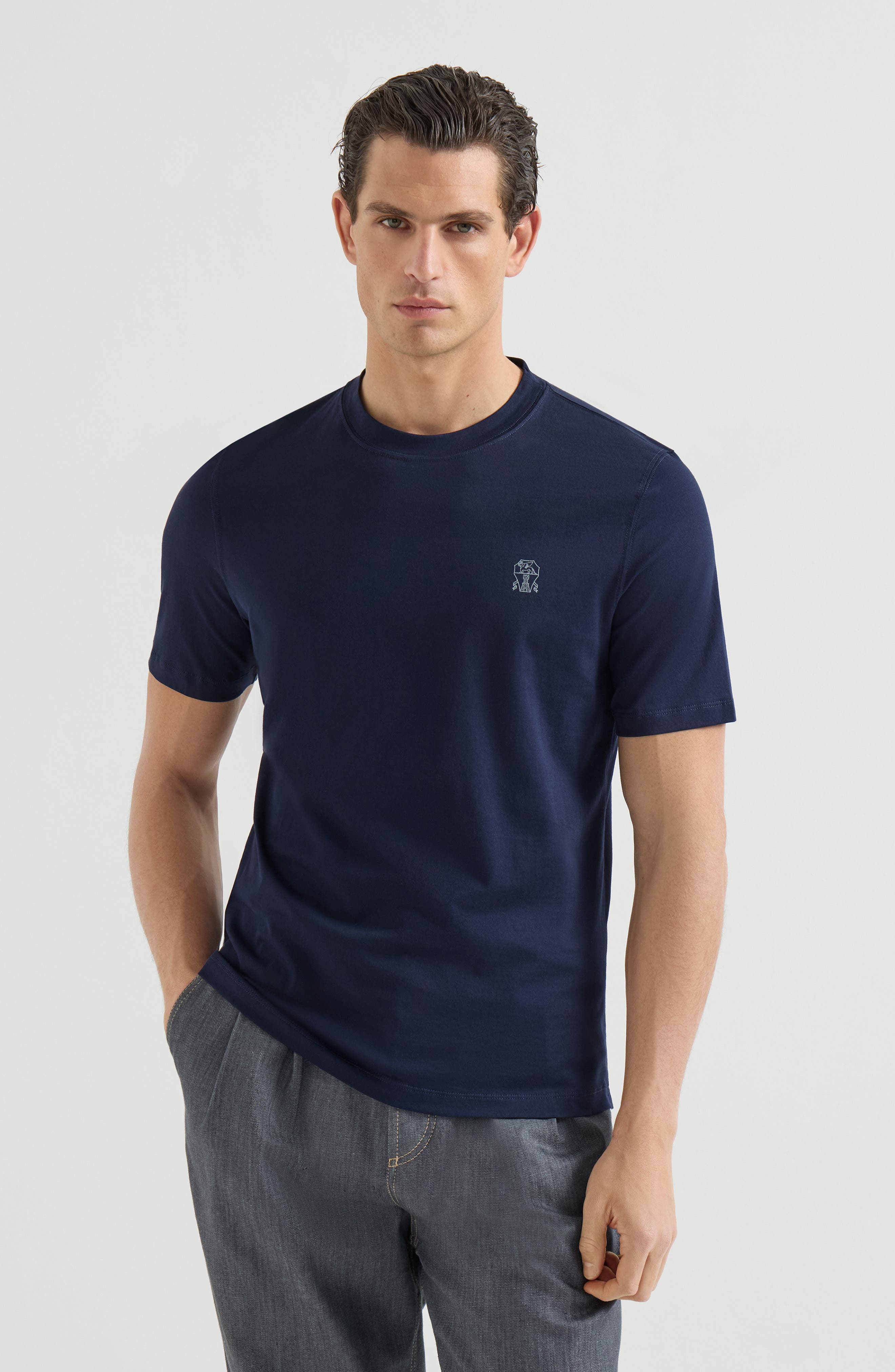 Jersey T-shirt with logo - image 5