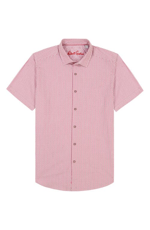 Shop Robert Graham Fornillo Classic Fit Stripe Short Sleeve Button-up Shirt