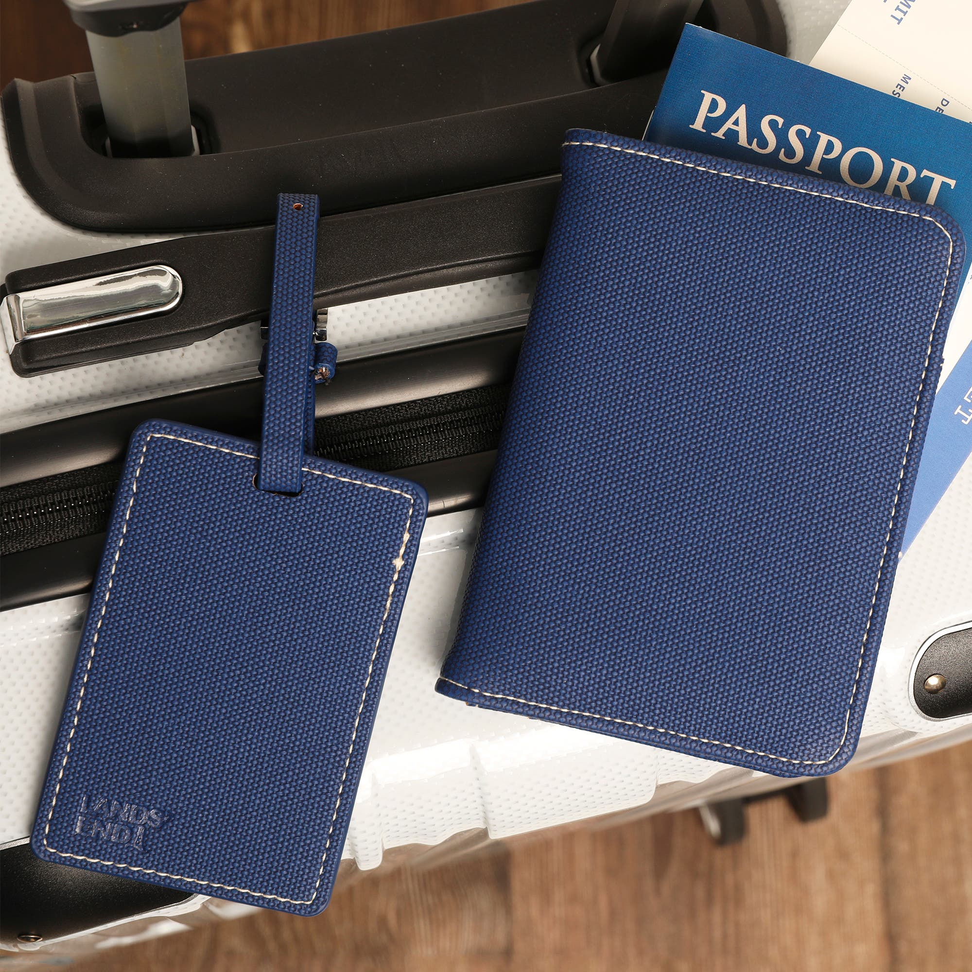 Lands' End Luggage Tags 2-Pack, Travel Bag Tag, Suitcase Identifier, Alternate, color, 