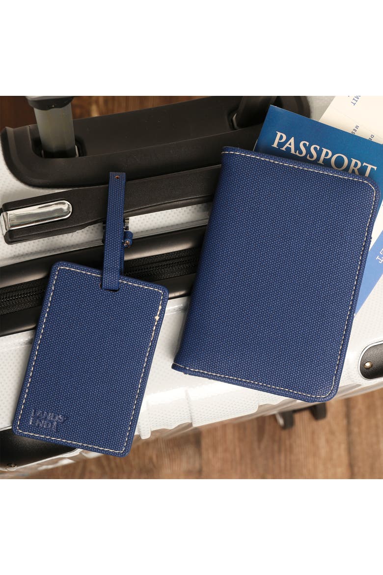 Luggage Tags 2-Pack, Travel Bag Tag, Suitcase Identifier, Alternate, color, Blue