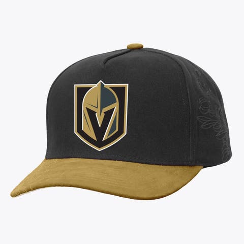Black/Gold Vegas Golden Knights May Flowers Pro Crown Adjustable Hat