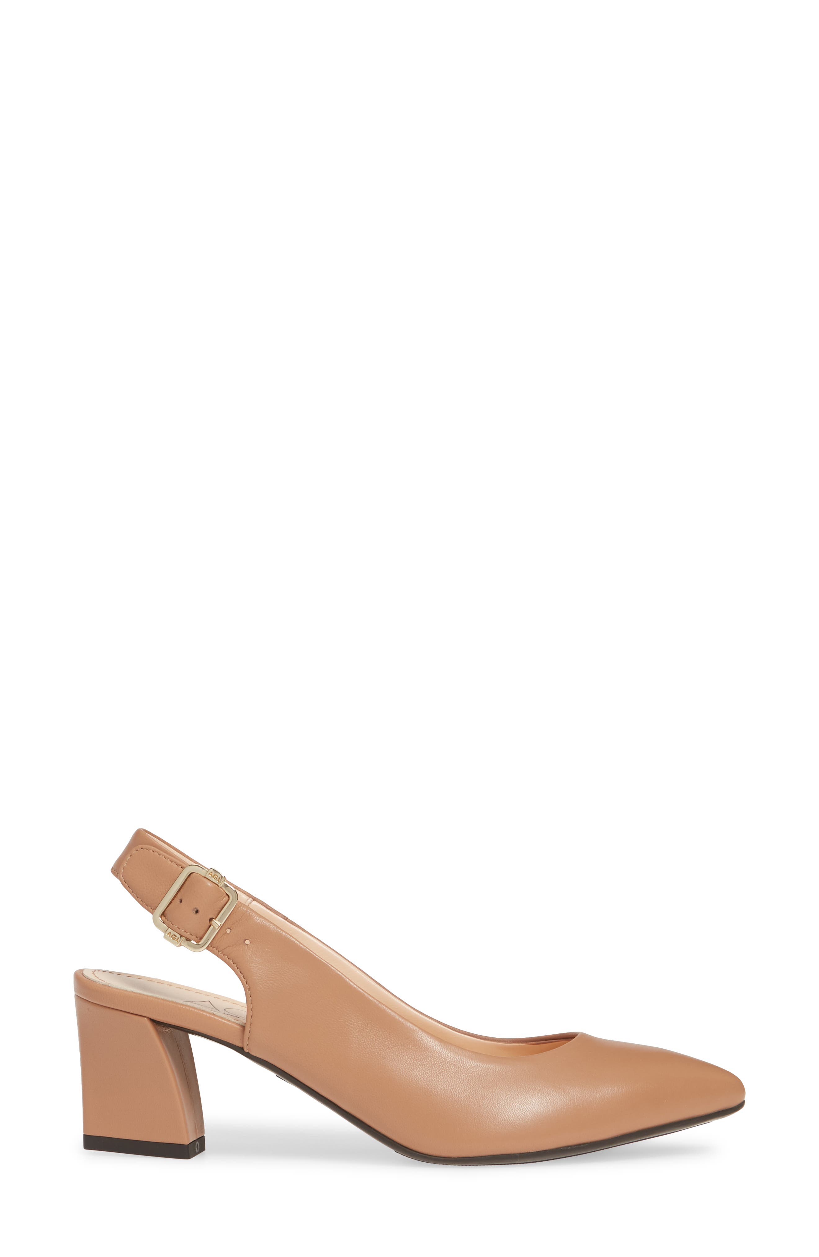 Slingback Pump, Alternate, color, CARAMEL LEATHER