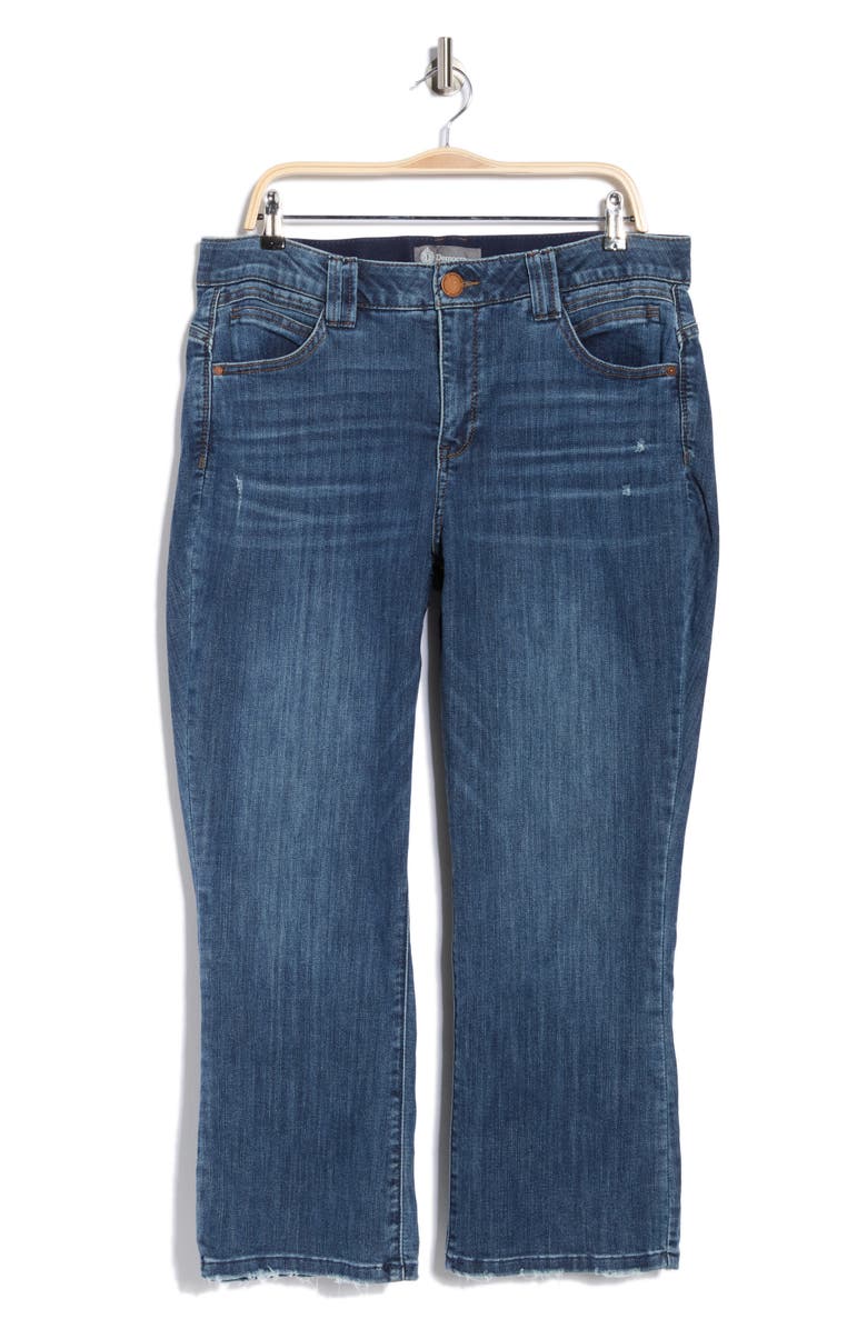 Democracy Crop Flare Jeans, Main, color, Indigo Artisanal