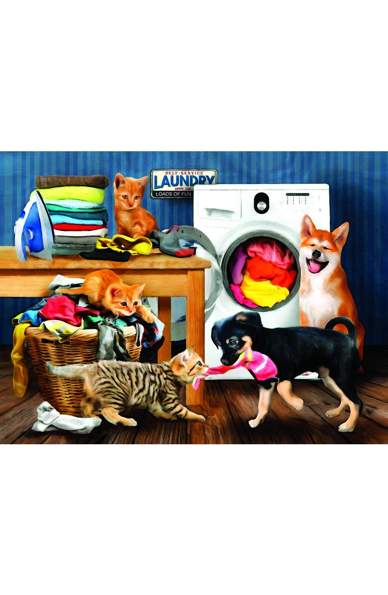 Sunsout Laundry Room Laughs 300 piece Jigsaw Puzzle for Adults, Alternate, color, Multicolor