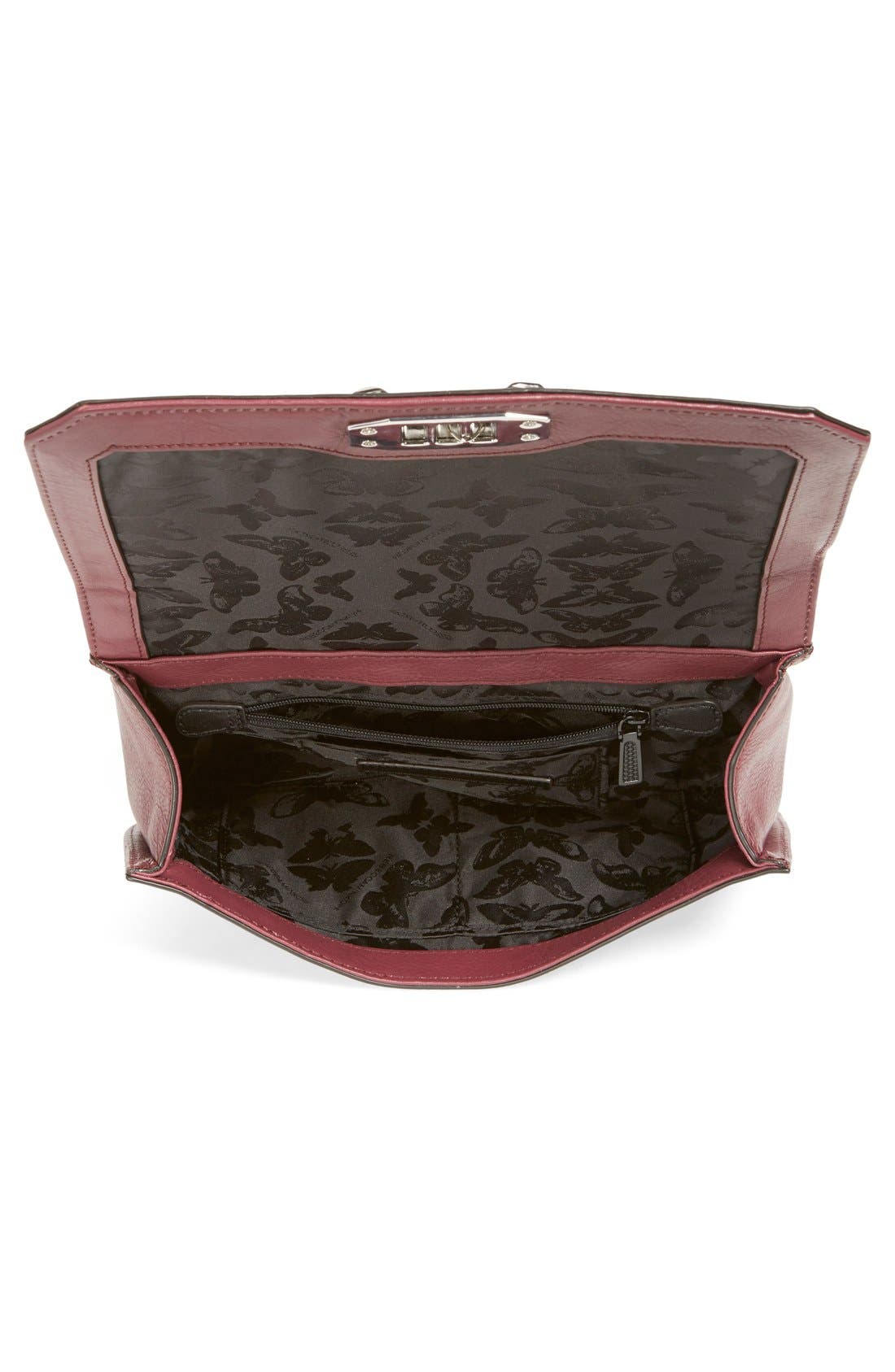 Love Leather Crossbody Bag, Alternate, color, PORT