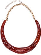 EYE CANDY LOS ANGELES Amber Horizon Statement Chain Necklace