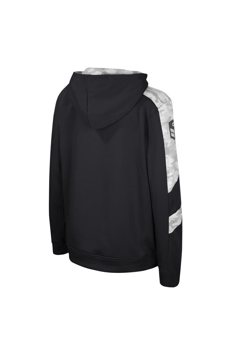 COLOSSEUM Youth Colosseum Black Vanderbilt Commodores OHT Military Appreciation Cyclone Digital Camo Pullover Hoodie, Alternate, color, Black