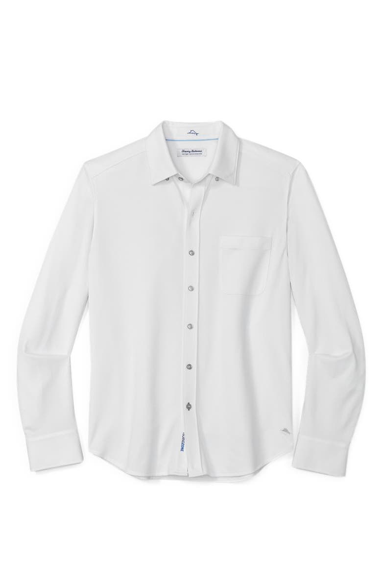 Tommy Bahama New San Lucio Tides IslandZone<sup>®</sup> Cotton Blend Button-Up Shirt, Alternate, color, White