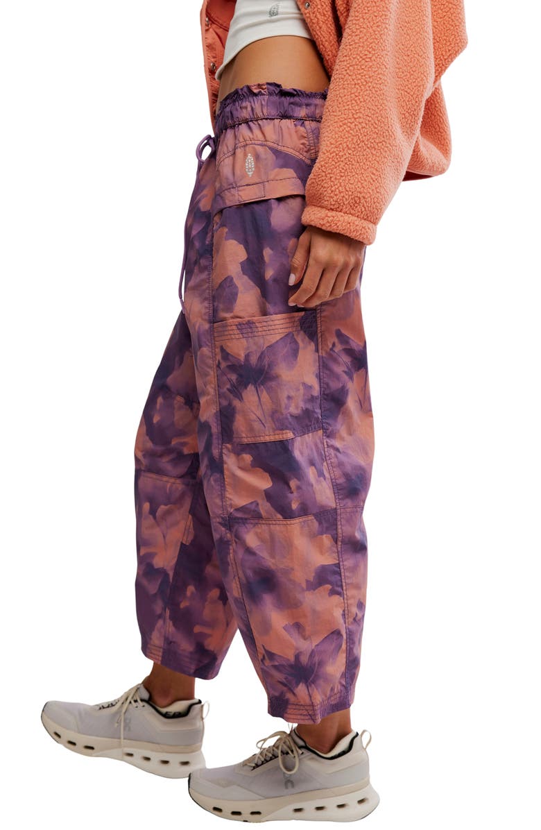 Free People In The Wild Pants, Alternate, color, Violet Cloud Wash