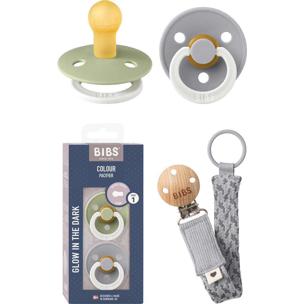 BIBS Pacifer, Pacifier Box & Pacifier Clip Set