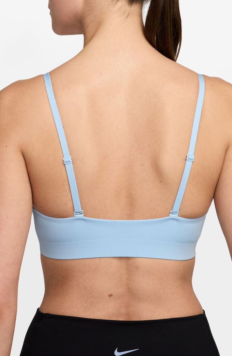 Nike Form Light-Support Non-Padded Triangle Sports Bra, Alternate, color, Celestine Blue