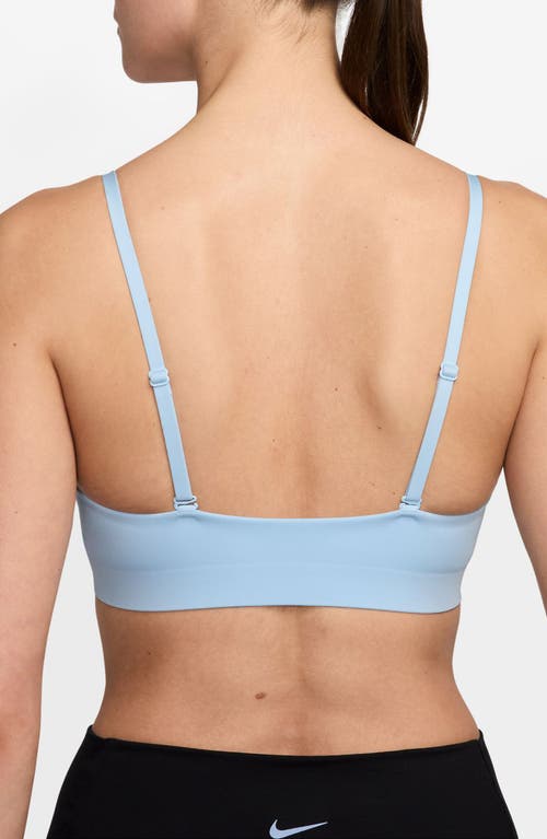 Nike Form Light-support Non-padded Triangle Sports Bra In Blue