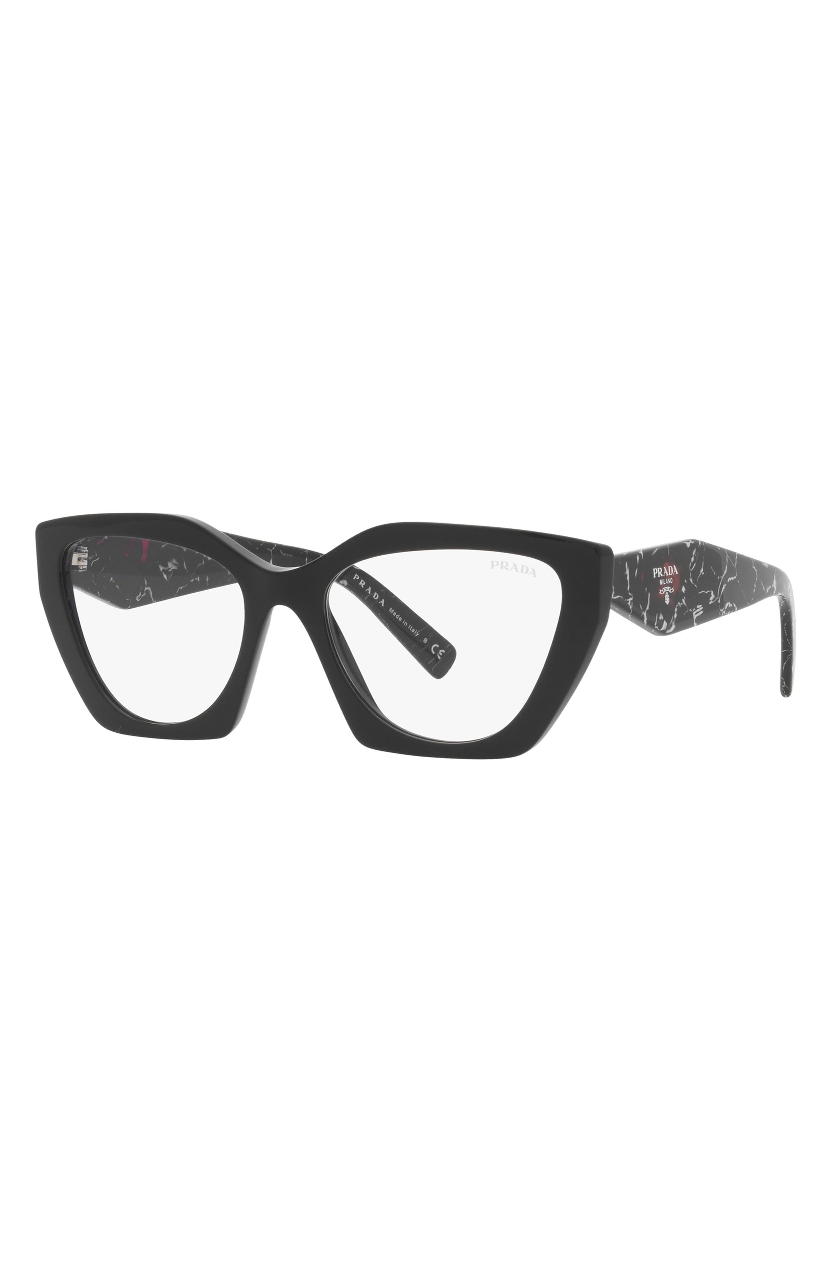 Prada 55mm Polarized Irregular Rectangular Sunglasses (Women ...