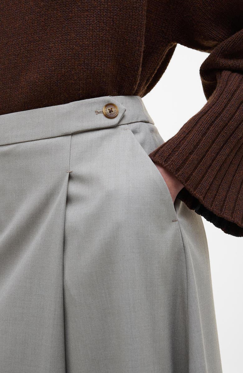 Barbour Freya Faux Wrap Midi Skirt, Alternate, color, Mist