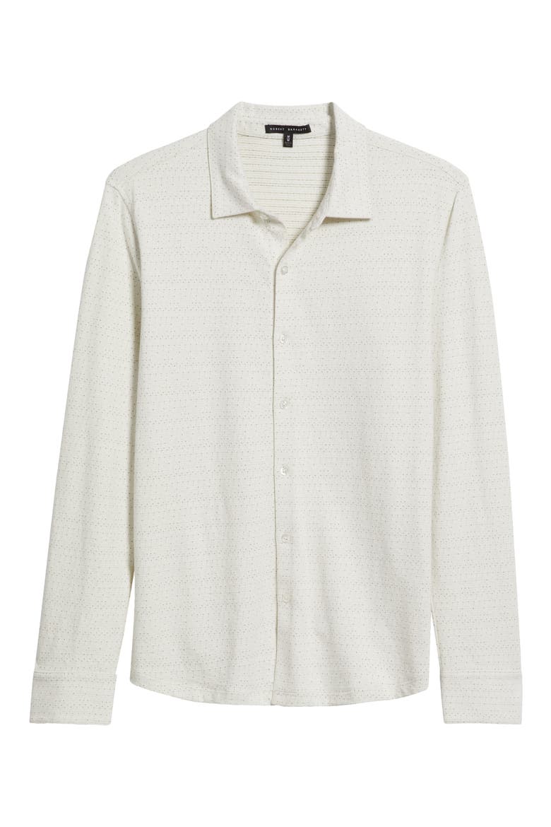 Roddy Cotton Knit Button-Up Shirt, Alternate, color, LIGHT OLIVE