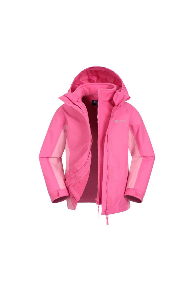 Childrens/Kids Lightning 3 in 1 Waterproof Jacket, Main, color, Light Pink