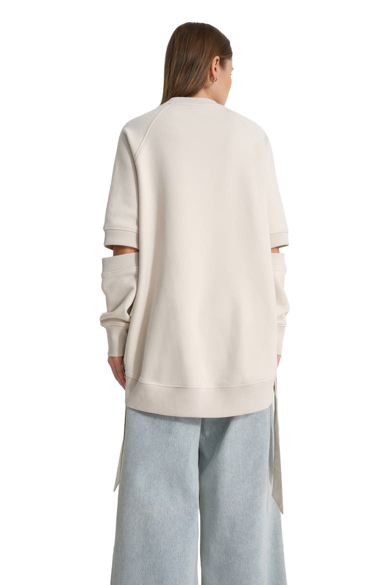 Mavi Cutout Elbow Sweatshirt, Alternate, color, CREAM