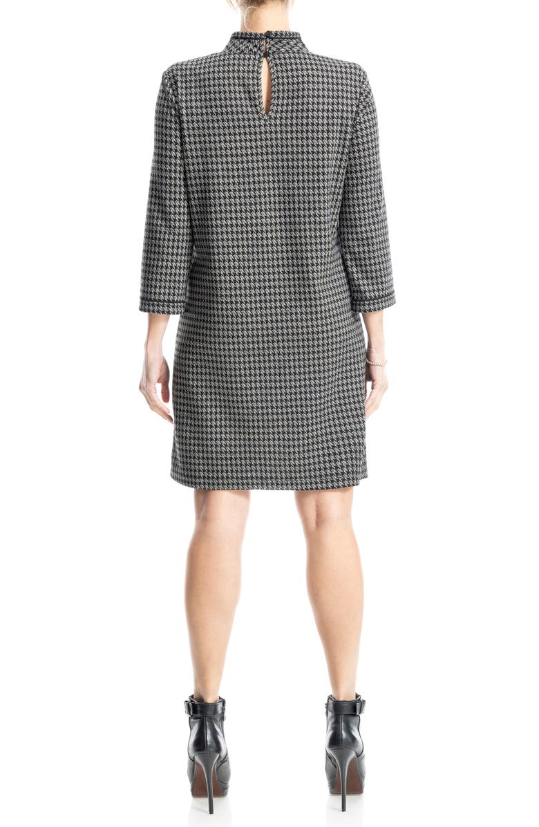 MAX STUDIO Houndstooth Knit Shift Dress, Alternate, color, 