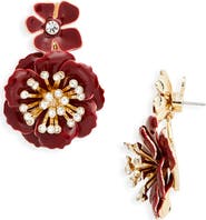 Carolina Herrera Flower Drop Earrings