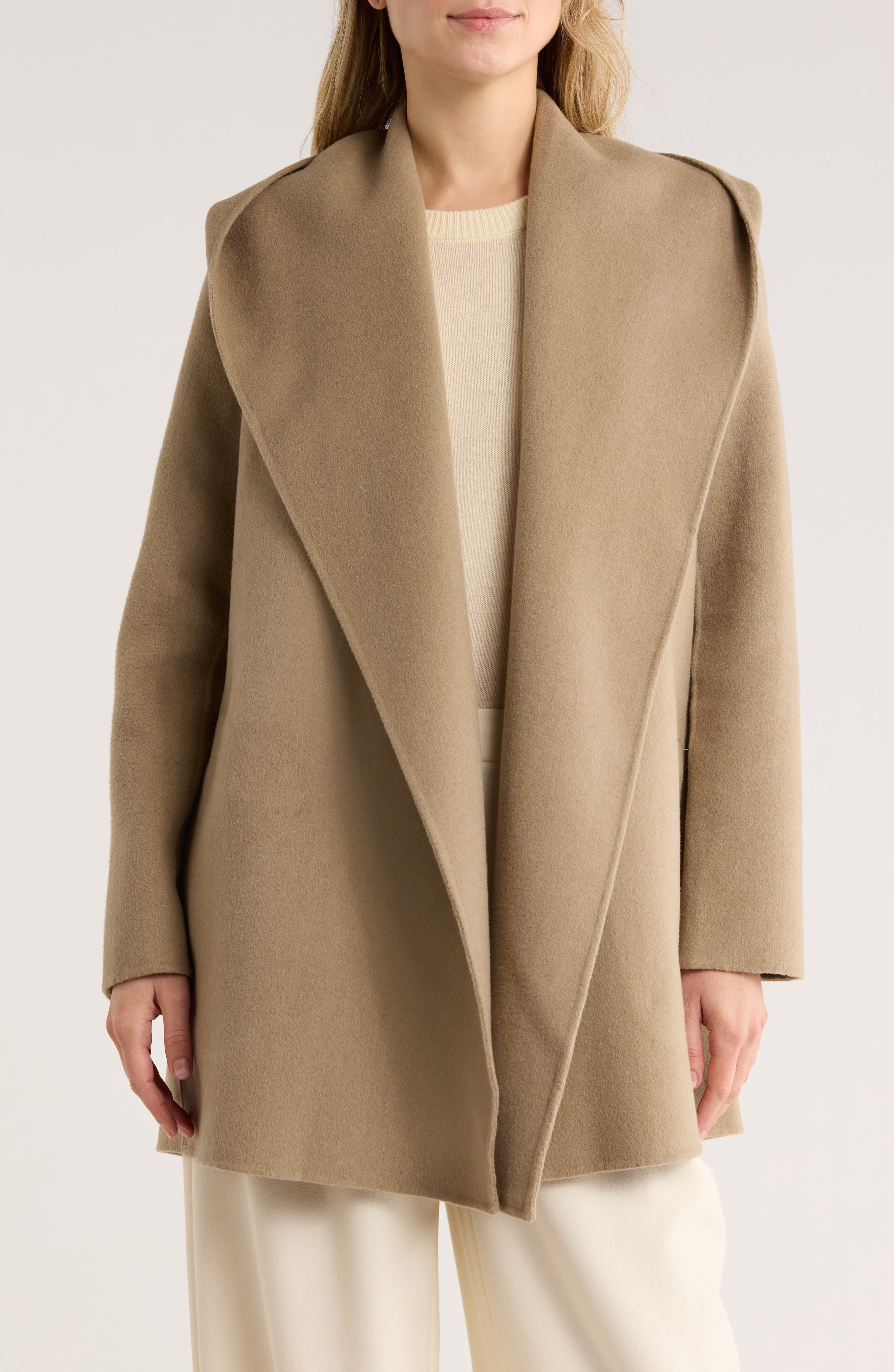 Vince Hooded Wool Blend Coat