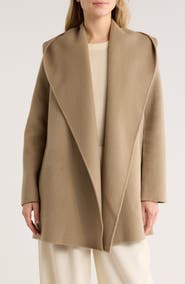Vince Hooded Wool Blend Coat