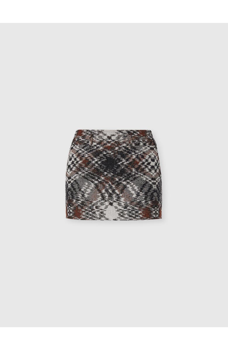Missoni Mini Skirt In Jacquard Fabric, Main, color, Black & Brown