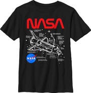 NASA Boys' Schematic Logo Graphic T-Shirt