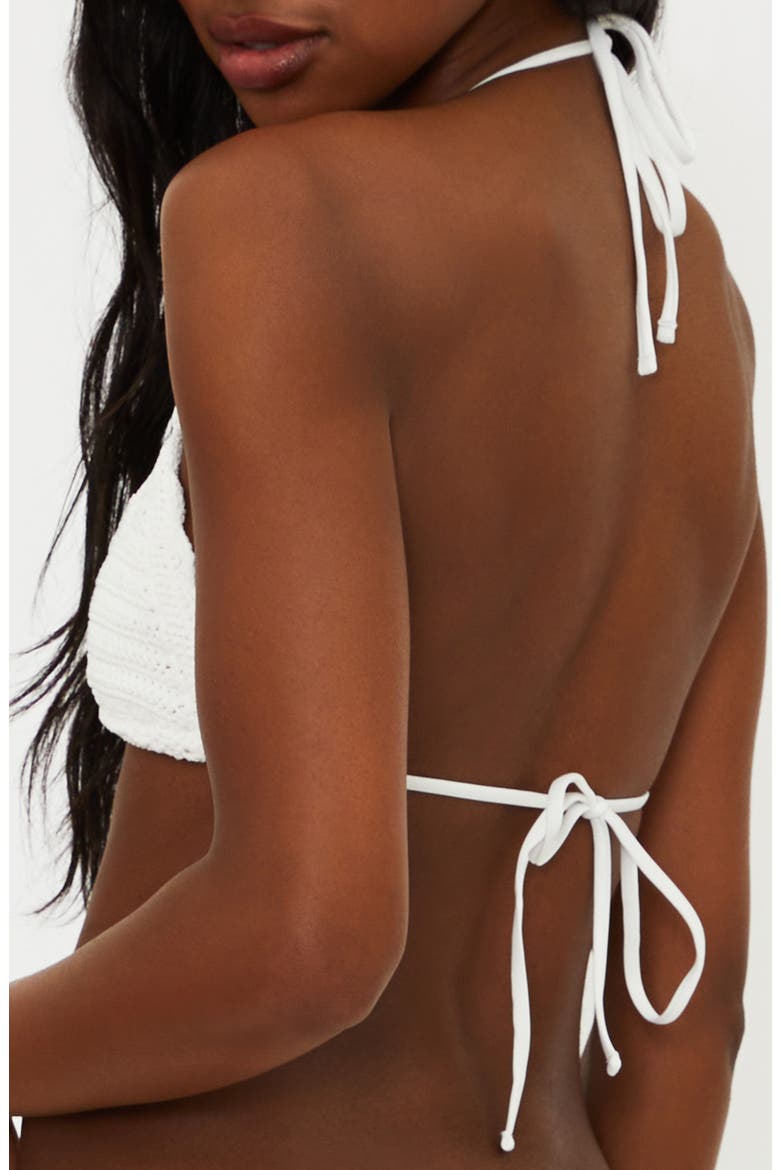 Winona Scalloped Bikini Top, Alternate, color, WHITE