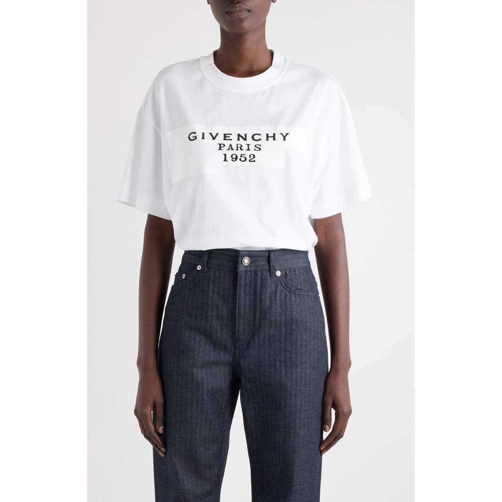 Givenchy Boxy Logo Graphic T-shirt In White