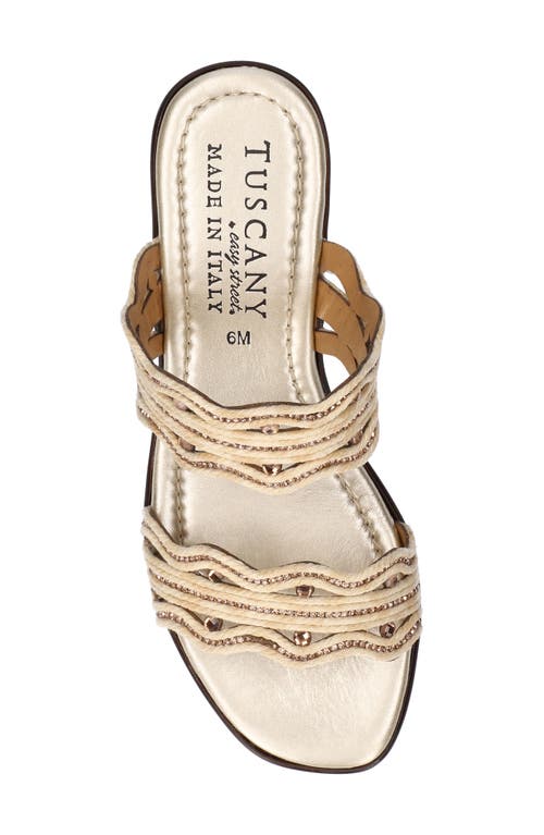 EASY STREET EASY STREET SELVA PLATFORM WEDGE SLIDE SANDAL