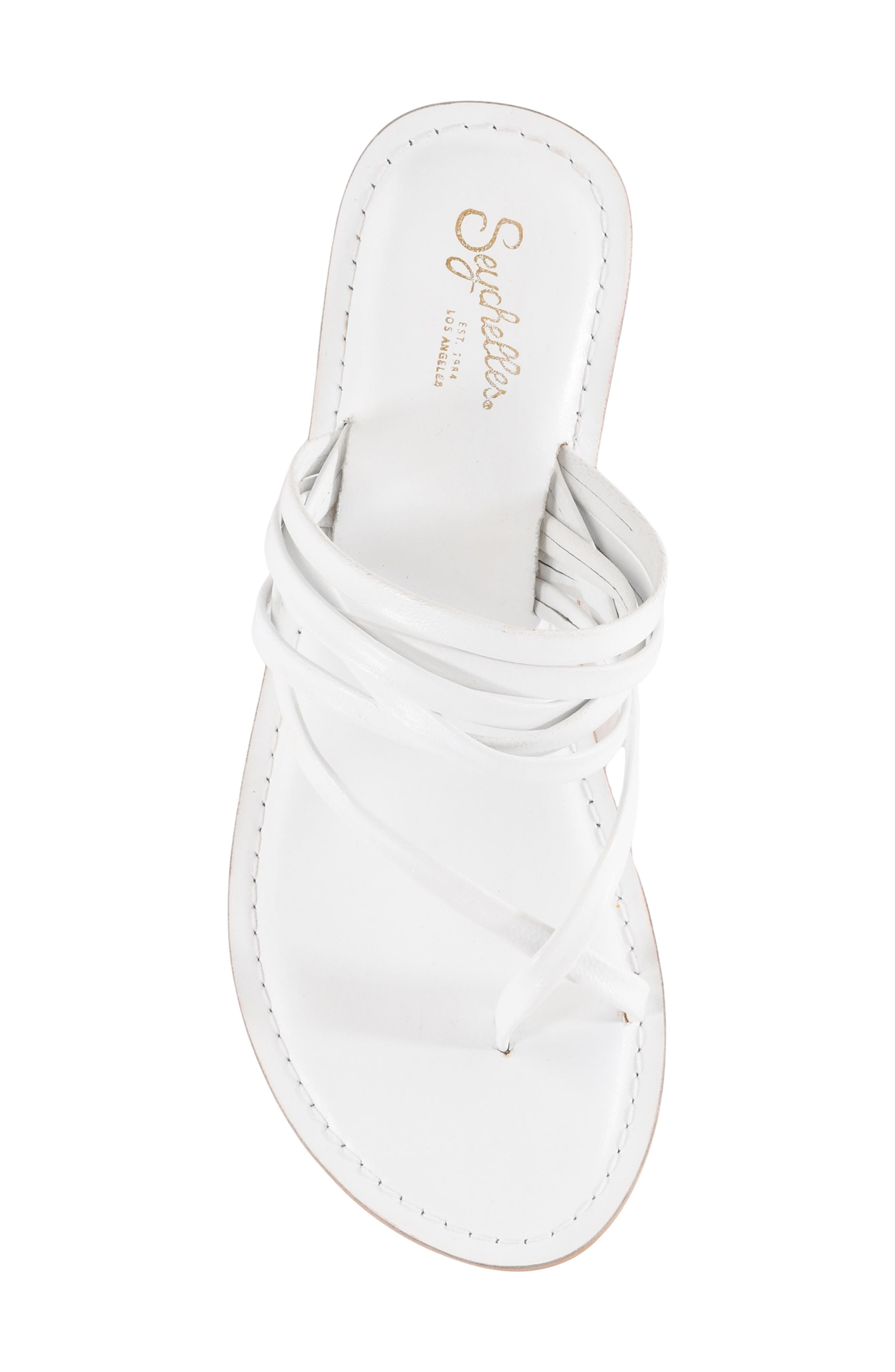 Seychelles Reezie Toe Loop Sandal, Alternate, color, Off White