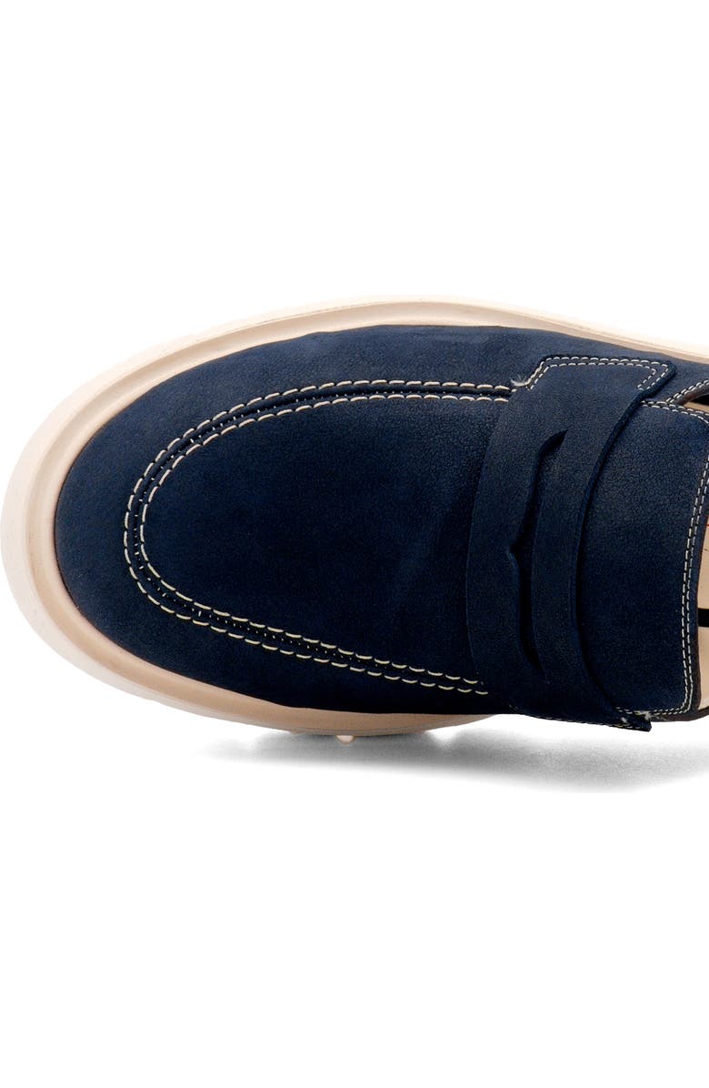 Amalfi by Rangoni Rapido Lug Sole Penny Loafer, Alternate, color, Navy Long Beach