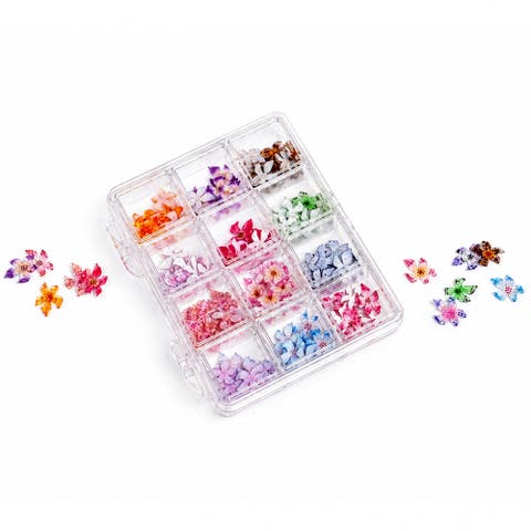 Orchid Blossom - 120+ Assorted Nail Charms