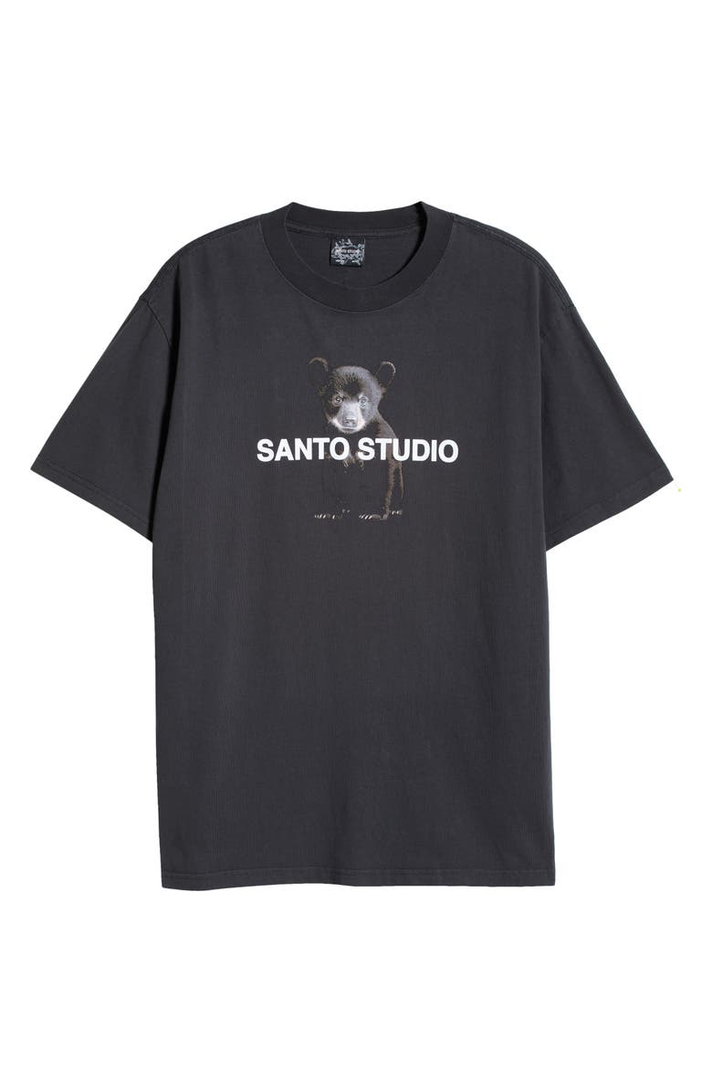 SANTO STUDIO Watching Cub Graphic Cotton T-Shirt, Alternate, color,