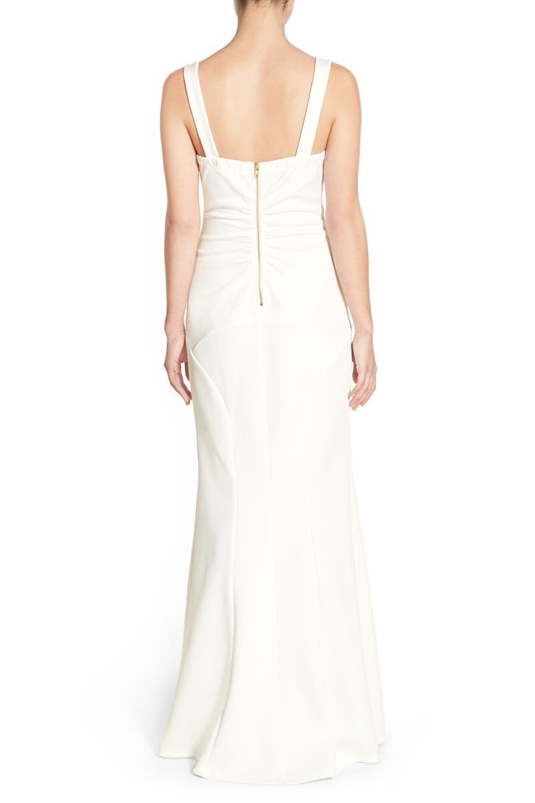 Crisscross Bodice Gown, Alternate, color, IVORY