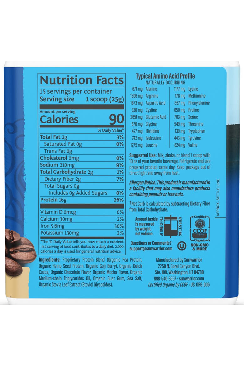 Warrior Blend Protein Powder, Mocha, 375gm, Alternate, color, No Color