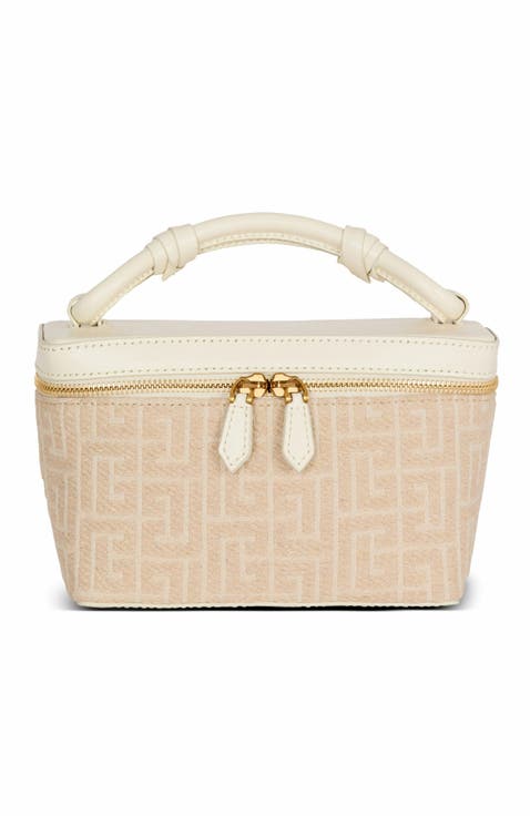 B-Army Vanity Case In Monogrammed Canvas And Calfskin