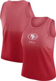 WEAR by Erin Andrews Women's WEAR by Erin Andrews x Gracie Hunt Scarlet San Francisco 49ers Ombre Tank Top
