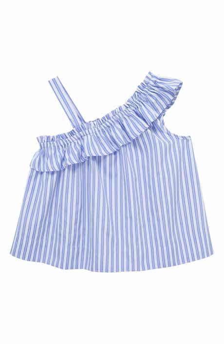 Habitual Kids Kids' Stripe Ruffle Shoulder Top