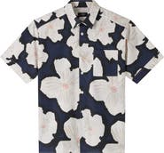 A.P.C. Ross Floral Short Sleeve Button-Up Shirt