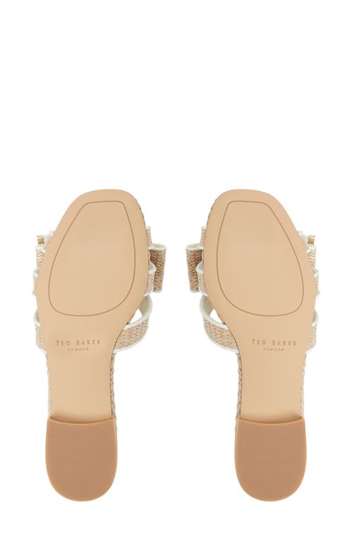 Ted Baker London Elsie Slide Sandal In Natural